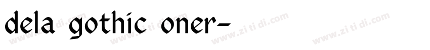 dela gothic oner字体转换